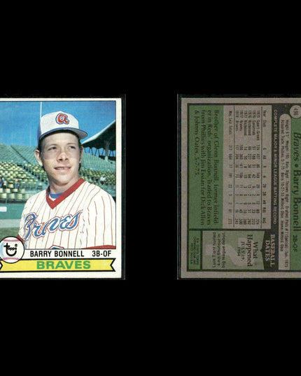 Atlanta Braves 1979 Topps Baseball 30-Card Lot Topps VG