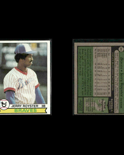 Atlanta Braves 1979 Topps Baseball 30-Card Lot Topps VG