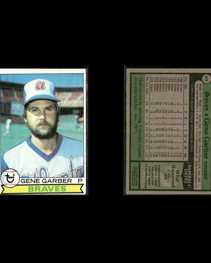 Atlanta Braves 1979 Topps Baseball 30-Card Lot Topps VG