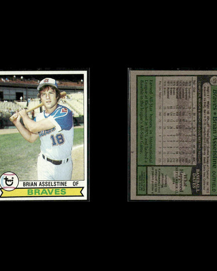 Atlanta Braves 1979 Topps Baseball 30-Card Lot Topps VG