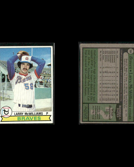 Atlanta Braves 1979 Topps Baseball 30-Card Lot Topps VG