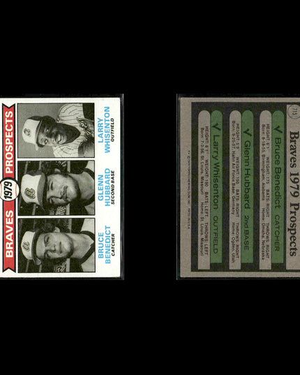 Atlanta Braves 1979 Topps Baseball 30-Card Lot Topps VG