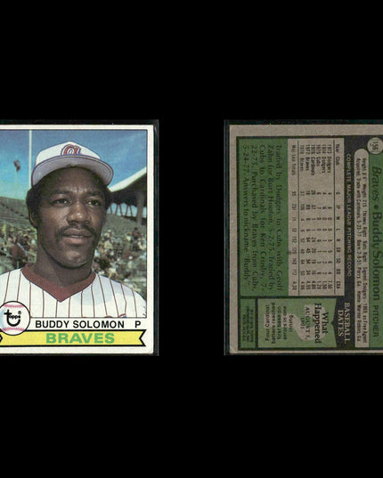 Atlanta Braves 1979 Topps Baseball 30-Card Lot Topps VG