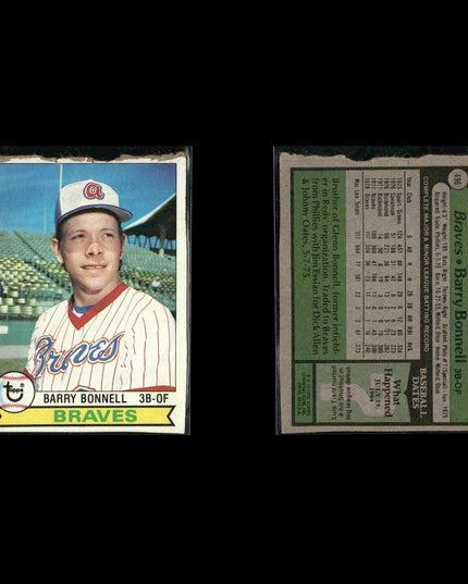 Atlanta Braves 1979 Topps Baseball 30-Card Lot Topps VG