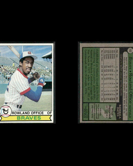 Atlanta Braves 1979 Topps Baseball 30-Card Lot Topps VG