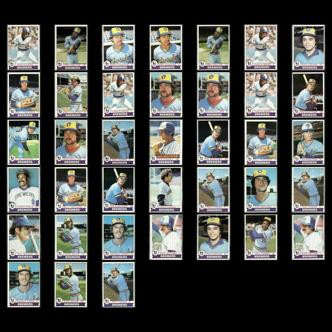 Milwaukee Brewers 1979 Topps Baseball 38-Card Lot Topps VG