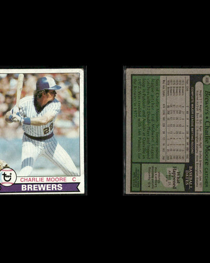 Milwaukee Brewers 1979 Topps Baseball 38-Card Lot Topps VG