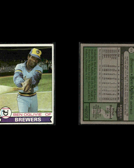 Milwaukee Brewers 1979 Topps Baseball 38-Card Lot Topps VG