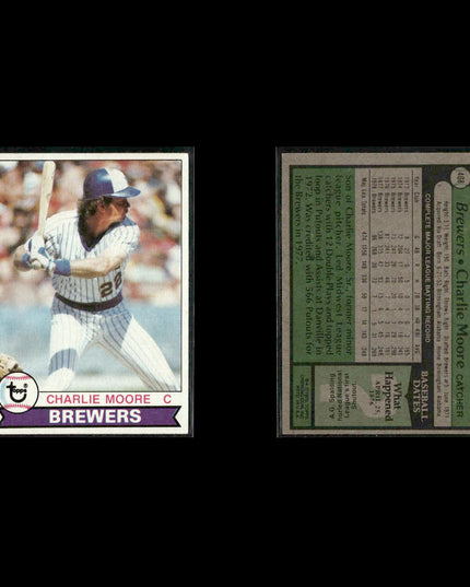 Milwaukee Brewers 1979 Topps Baseball 38-Card Lot Topps VG