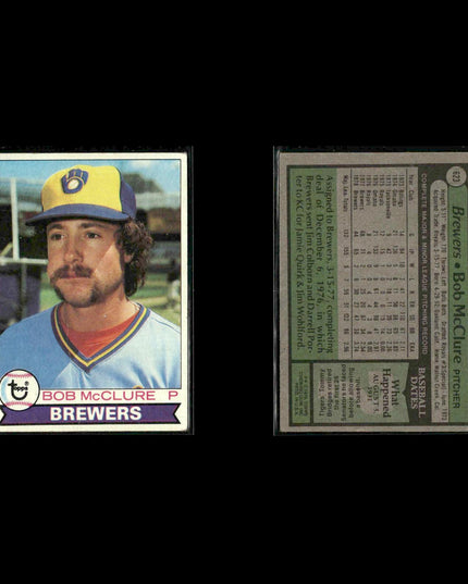 Milwaukee Brewers 1979 Topps Baseball 38-Card Lot Topps VG