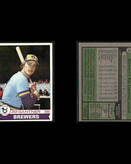 Milwaukee Brewers 1979 Topps Baseball 38-Card Lot Topps VG