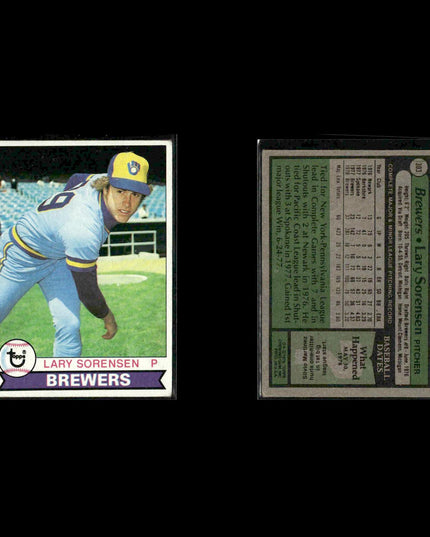 Milwaukee Brewers 1979 Topps Baseball 38-Card Lot Topps VG
