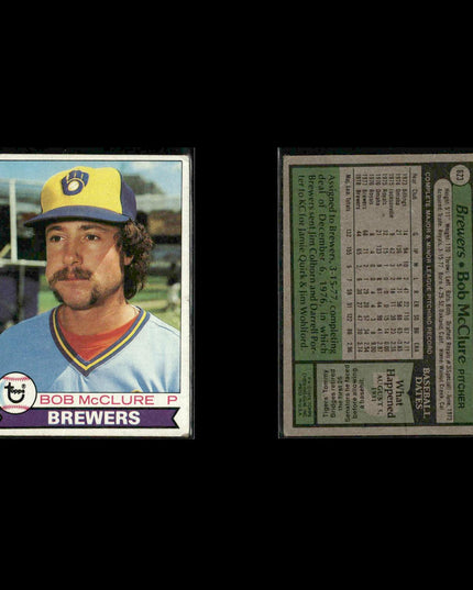 Milwaukee Brewers 1979 Topps Baseball 38-Card Lot Topps VG