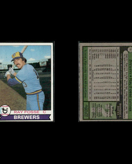 Milwaukee Brewers 1979 Topps Baseball 38-Card Lot Topps VG