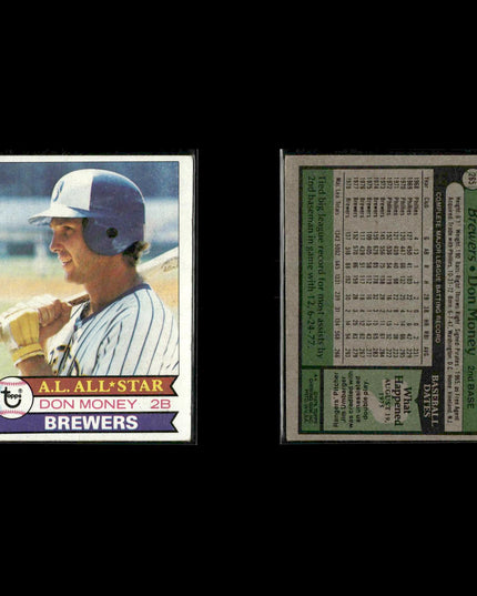 Milwaukee Brewers 1979 Topps Baseball 38-Card Lot Topps VG