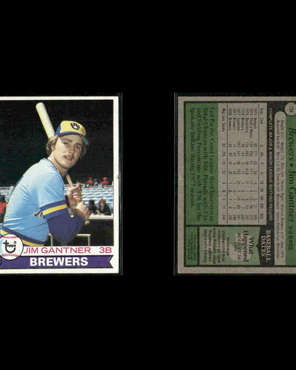 Milwaukee Brewers 1979 Topps Baseball 38-Card Lot Topps VG