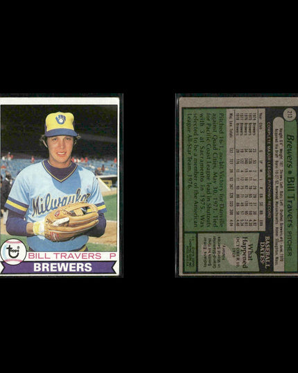 Milwaukee Brewers 1979 Topps Baseball 38-Card Lot Topps VG