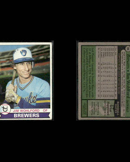 Milwaukee Brewers 1979 Topps Baseball 38-Card Lot Topps VG