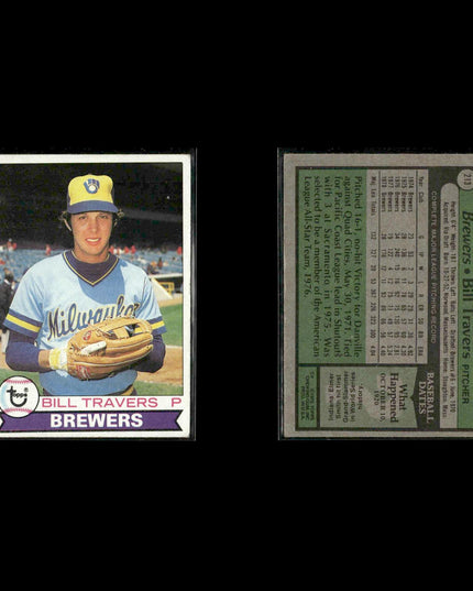 Milwaukee Brewers 1979 Topps Baseball 38-Card Lot Topps VG