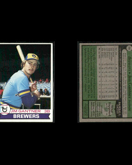 Milwaukee Brewers 1979 Topps Baseball 38-Card Lot Topps VG