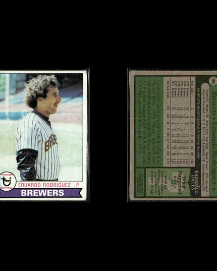Milwaukee Brewers 1979 Topps Baseball 38-Card Lot Topps VG