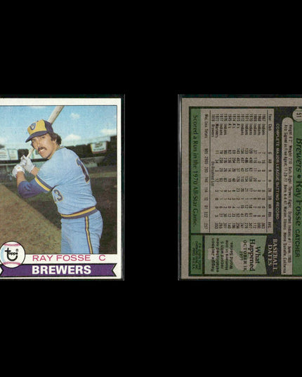 Milwaukee Brewers 1979 Topps Baseball 38-Card Lot Topps VG
