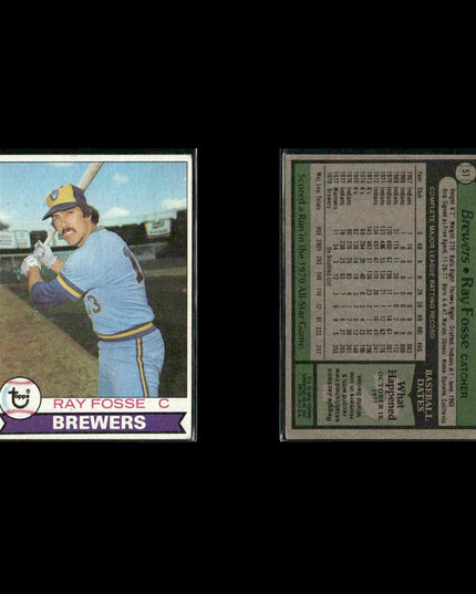 Milwaukee Brewers 1979 Topps Baseball 38-Card Lot Topps VG