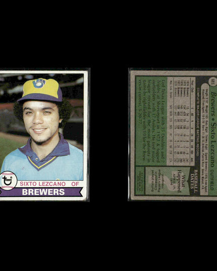 Milwaukee Brewers 1979 Topps Baseball 38-Card Lot Topps VG