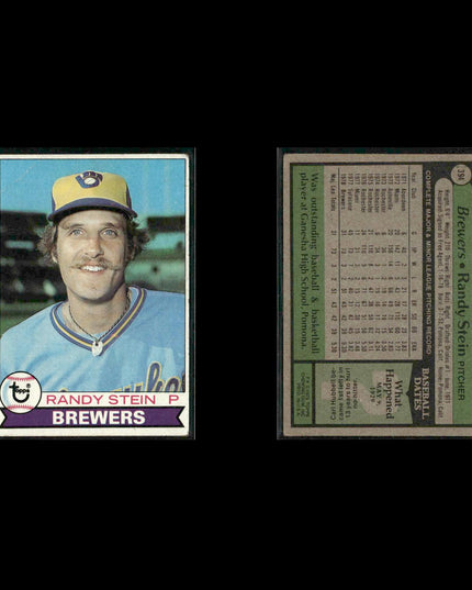 Milwaukee Brewers 1979 Topps Baseball 38-Card Lot Topps VG