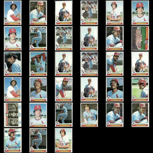 St. Louis Cardinals 1979 Topps Baseball 33-Card Lot Topps VG