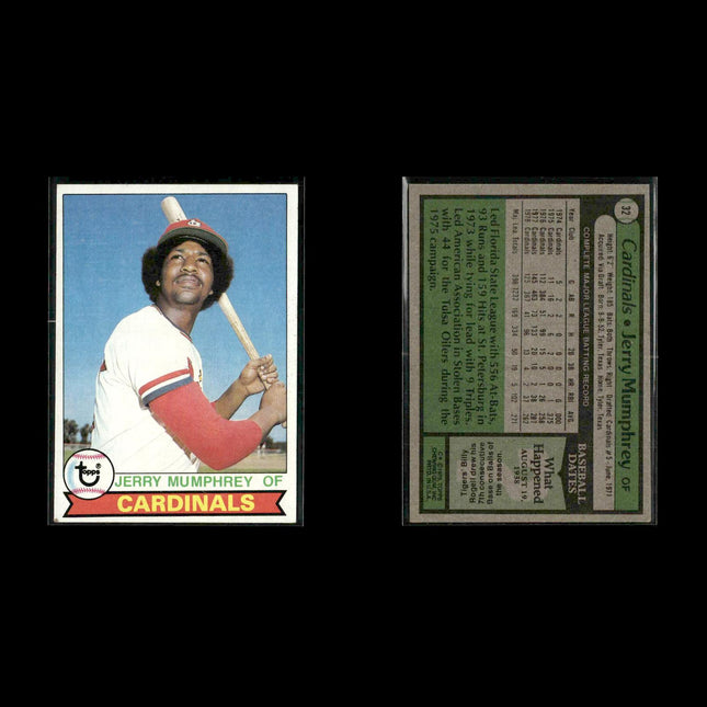 St. Louis Cardinals 1979 Topps Baseball 33-Card Lot Topps VG