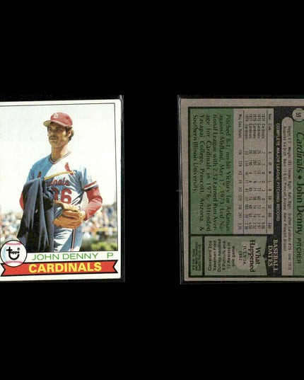 St. Louis Cardinals 1979 Topps Baseball 33-Card Lot Topps VG