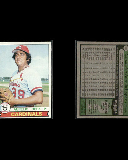 St. Louis Cardinals 1979 Topps Baseball 33-Card Lot Topps VG