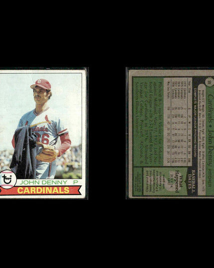 St. Louis Cardinals 1979 Topps Baseball 33-Card Lot Topps VG