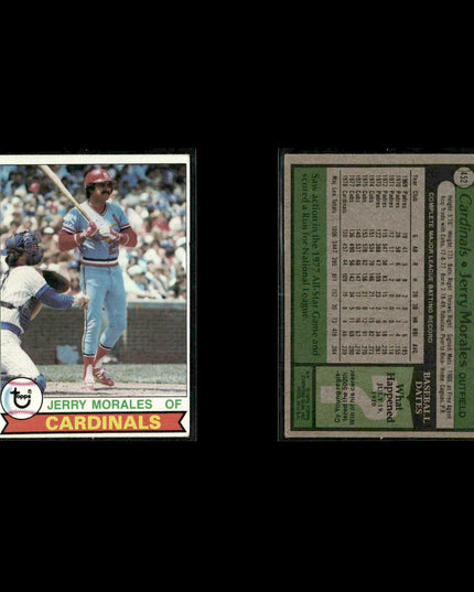 St. Louis Cardinals 1979 Topps Baseball 33-Card Lot Topps VG