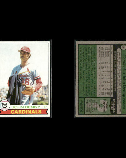 St. Louis Cardinals 1979 Topps Baseball 33-Card Lot Topps VG