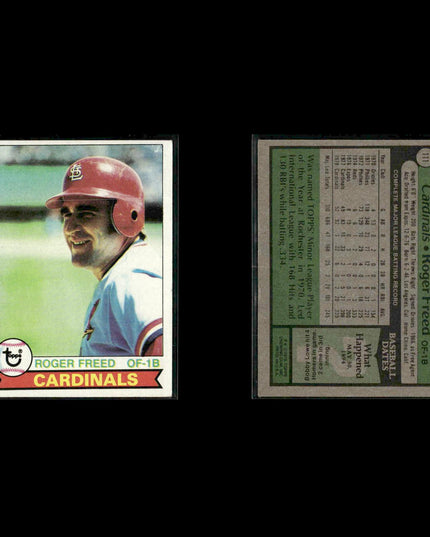 St. Louis Cardinals 1979 Topps Baseball 33-Card Lot Topps VG