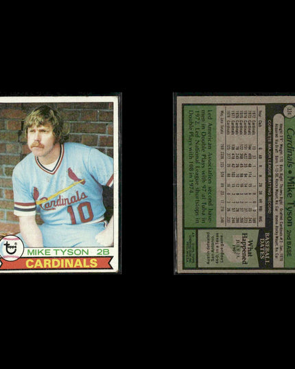 St. Louis Cardinals 1979 Topps Baseball 33-Card Lot Topps VG