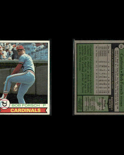 St. Louis Cardinals 1979 Topps Baseball 33-Card Lot Topps VG