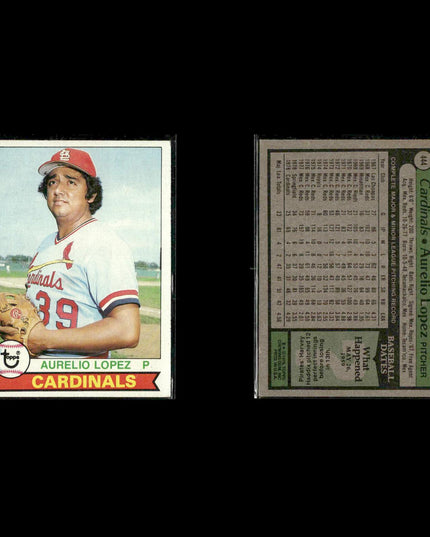 St. Louis Cardinals 1979 Topps Baseball 33-Card Lot Topps VG