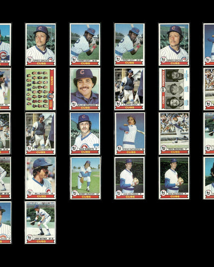 Chicago Cubs 1979 Topps Baseball 26-Card Lot Topps VG