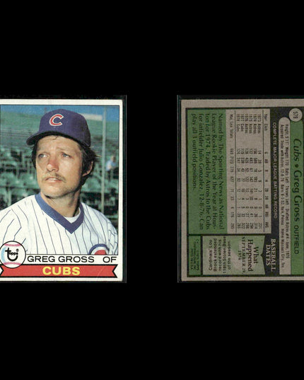Chicago Cubs 1979 Topps Baseball 26-Card Lot Topps VG