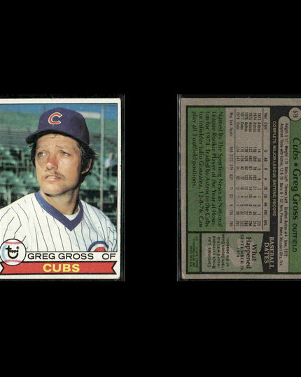Chicago Cubs 1979 Topps Baseball 26-Card Lot Topps VG