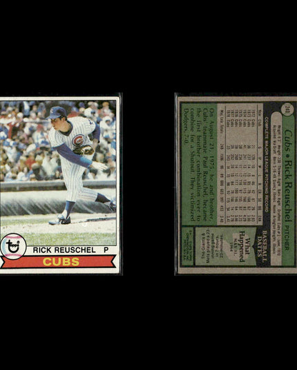 Chicago Cubs 1979 Topps Baseball 26-Card Lot Topps VG