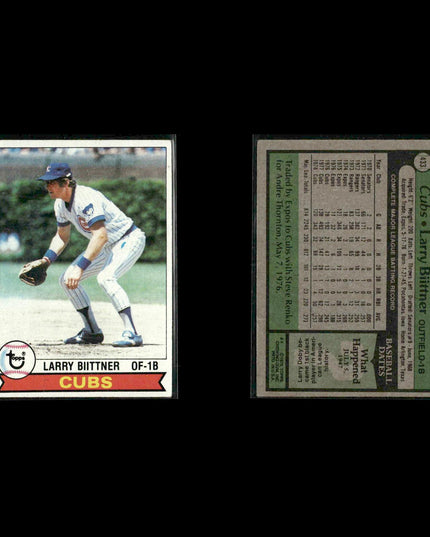 Chicago Cubs 1979 Topps Baseball 26-Card Lot Topps VG