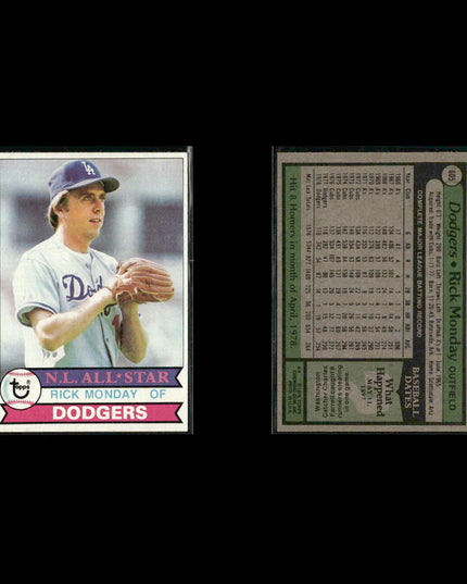 Los Angeles Dodgers 1979 Topps Baseball 20-Card Lot Topps VG