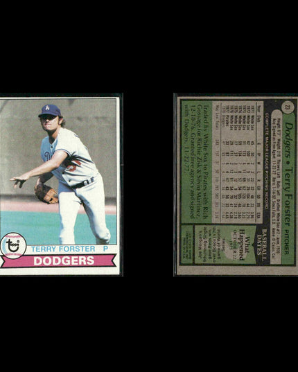 Los Angeles Dodgers 1979 Topps Baseball 20-Card Lot Topps VG