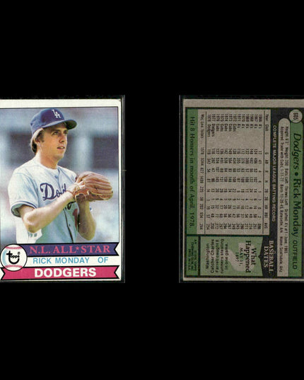 Los Angeles Dodgers 1979 Topps Baseball 20-Card Lot Topps VG