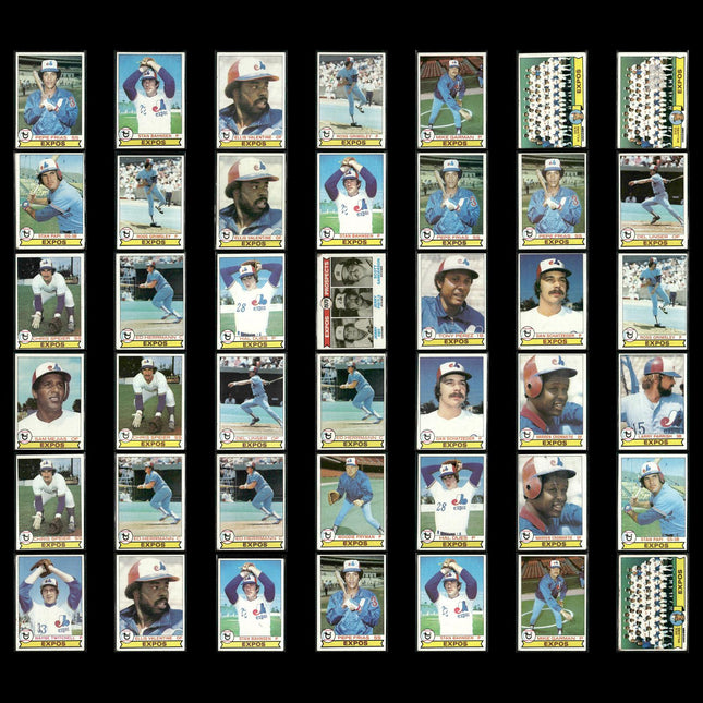 Montreal Expos 1979 Topps Baseball 42-Card Lot Topps VG