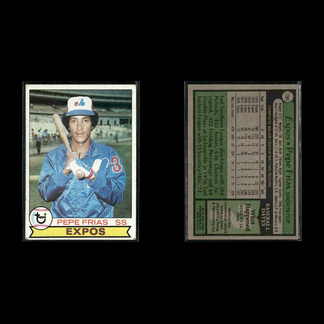 Montreal Expos 1979 Topps Baseball 42-Card Lot Topps VG